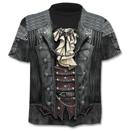 Camiseta Hombre Calavera 3D con Efecto Capas - Diseño Digital Moderno - Image 11