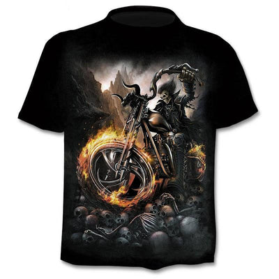 Camiseta Hombre Calavera 3D con Efecto Capas - Diseño Digital Moderno - Image 17