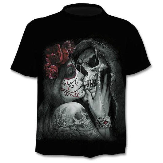 Camiseta Hombre Calavera 3D con Efecto Capas - Diseño Digital Moderno - Image 18