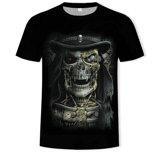 Camiseta Hombre Calavera 3D con Efecto Capas - Diseño Digital Moderno - Image 34