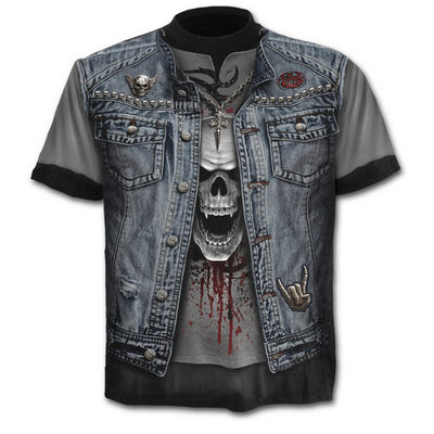 Camiseta Hombre Calavera 3D con Efecto Capas - Diseño Digital Moderno - Image 37
