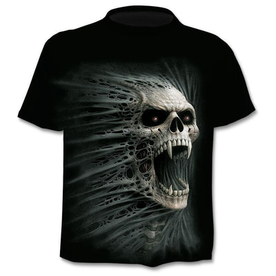 Camiseta Hombre Calavera 3D con Efecto Capas - Diseño Digital Moderno - Image 32
