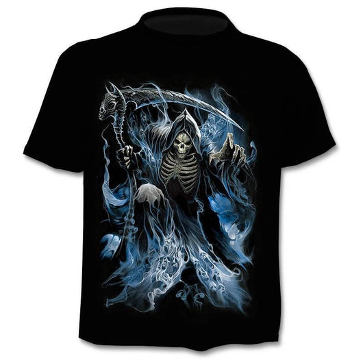 Camiseta Hombre Calavera 3D con Efecto Capas - Diseño Digital Moderno - Image 35