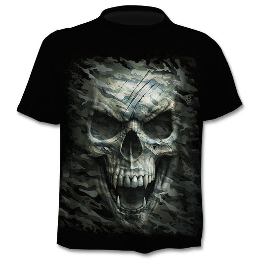 Camiseta Hombre Calavera 3D con Efecto Capas - Diseño Digital Moderno - Image 43