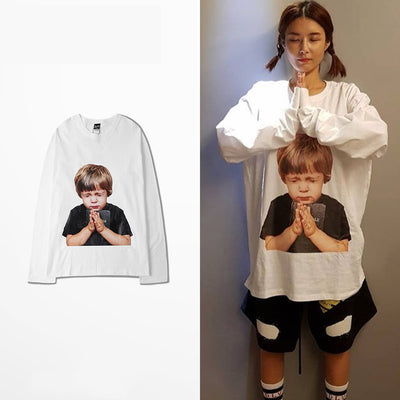 Camiseta Retro Otoño Unisex Cuello Redondo Manga Larga Oversize - Image 7