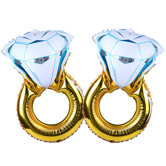 Globo Gigante de Anillo de Diamante en Aluminio para Propuestas de Matrimonio - Image 5