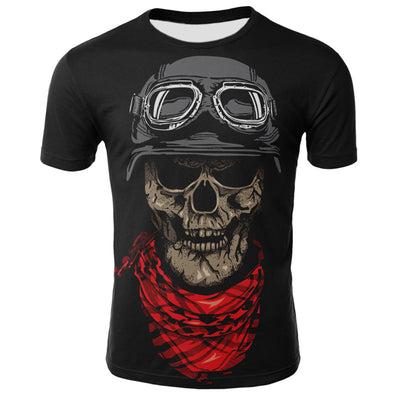 Playera con Impresión 3D Calavera Humeante - Image 13