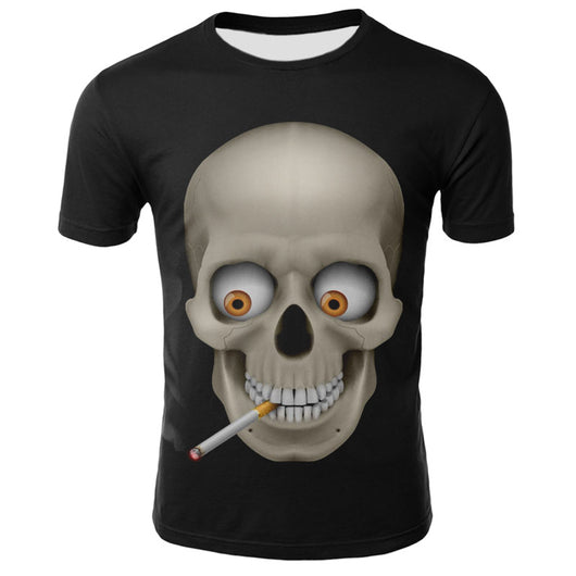 Playera con Impresión 3D Calavera Humeante - Image 15