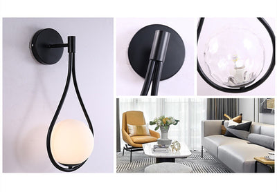 Lámpara LED de Pared Nórdica para Dormitorio - Diseño Dorado Elegante - Image 12