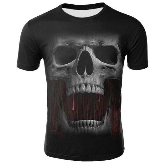 Playera con Impresión 3D Calavera Humeante - Image 7