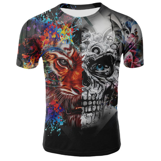 Playera con Impresión 3D Calavera Humeante - Image 2