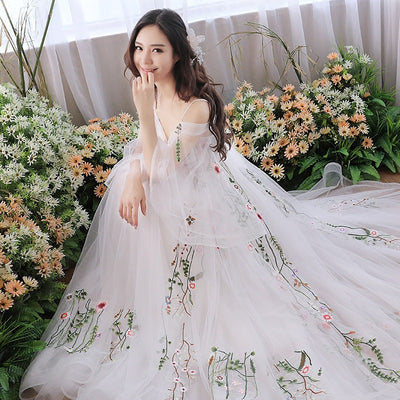 Vestido de Novia Hada Retro con Cola de Tul Etéreo - Image 9