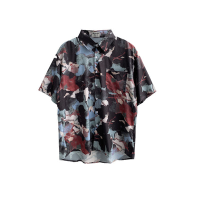 Camisa Floral de Verano Unisex - Diseño Artístico Pintura al Óleo Tendencia Japonesa - Image 2