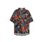 Camisa Suelta de Flores Acuarela Retro - Manga Corta Estilo Coreano Unisex