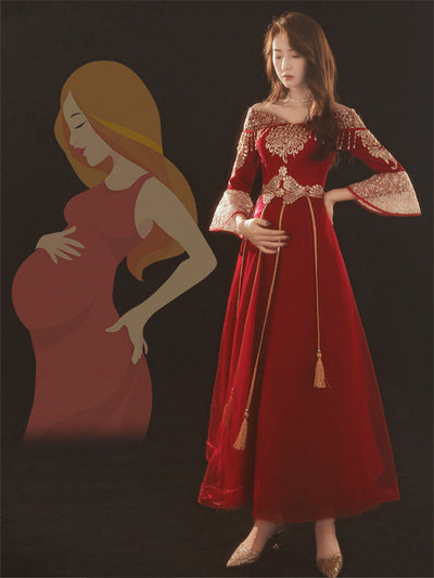 Vestido Elegante Asimétrico Estilo Chino Talla Grande - Image 9