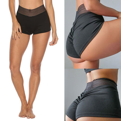 Shorts Deportivos Mujer Cintura Alta Efecto Levantador con Fruncido - Image 9