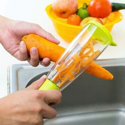 Rallador Multifuncional 6 en 1 con Contenedor y Cuchilla Peladora en Acero Inoxidable - Image 10