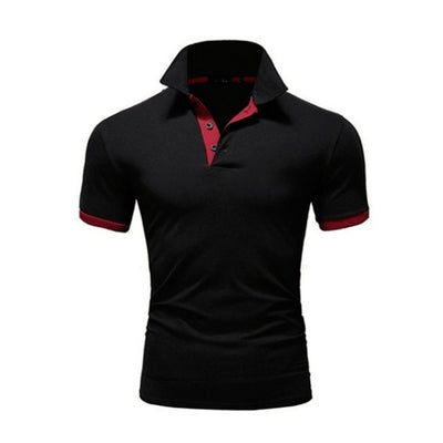 Polo Ejecutivo de Cuello Alzado Manga Corta Color Sólido - Image 15