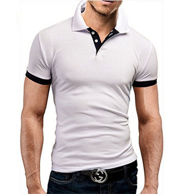 Polo Ejecutivo de Cuello Alzado Manga Corta Color Sólido - Image 20