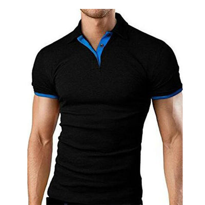 Polo Ejecutivo de Cuello Alzado Manga Corta Color Sólido - Image 7