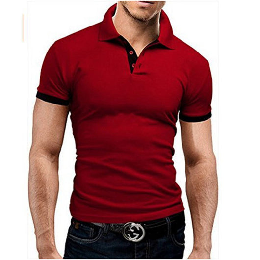 Polo Ejecutivo de Cuello Alzado Manga Corta Color Sólido - Image 10