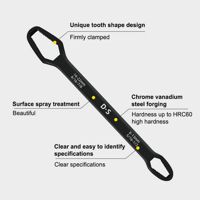 Llave Inglesa Torx Doble Cabeza Ajustable Automática 8-22mm - Image 7