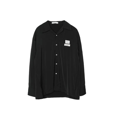 Camisa de Satén Lujo con Cuello Cubano y Manga Larga - Image 6