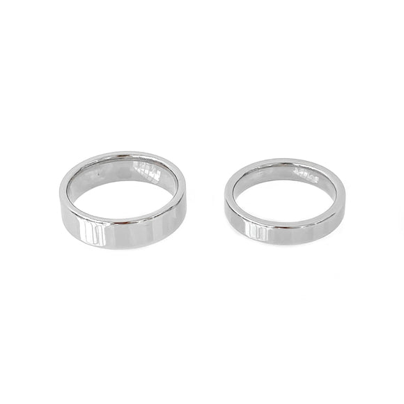 Anillo Sencillo de Acero de Titanio Estilo Minimalista
