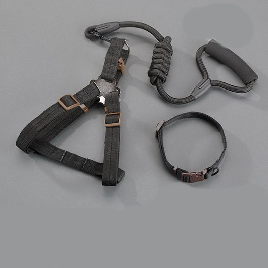 Arnés de Pecho para Perros Grandes Resistente en Mezclilla - Image 11