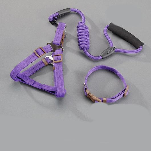 Arnés de Pecho para Perros Grandes Resistente en Mezclilla - Image 8