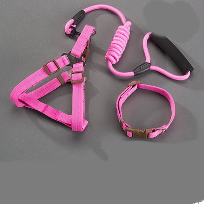 Arnés de Pecho para Perros Grandes Resistente en Mezclilla - Image 4