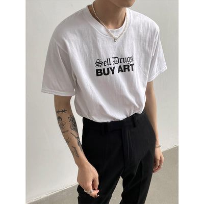 Camiseta Personalizada de Algodón con Estampado de Letras para Hombre y Mujer - Image 4