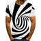 Playera Holgada para Hombre con Estampado 3D Pájaro Solitario
