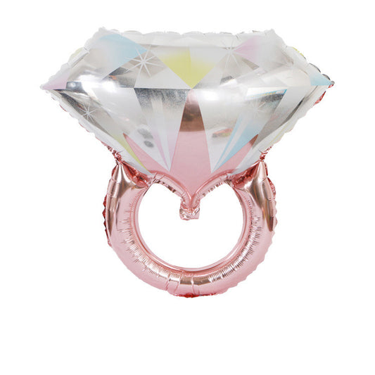 Globo Gigante de Anillo de Diamante en Aluminio para Propuestas de Matrimonio - Image 2