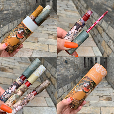 Brillo Labial Mate Aterciopelado - Set de 5 Tonos Larga Duración