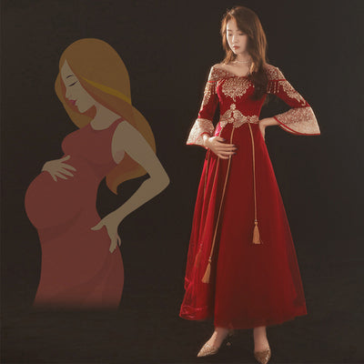 Vestido Elegante Asimétrico Estilo Chino Talla Grande - Image 6