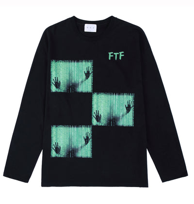 Suéter Suelto Cuello Redondo Manga Larga Estilo Urbano Ghost Green - Image 17