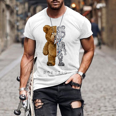Playera Negra sin Cuello con Estampa Teddy Bear - Image 12