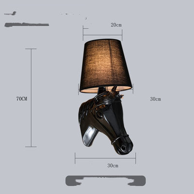 Lámpara de Pared Cabeza de Caballo Moderna Minimalista para Sala y Dormitorio - Image 7