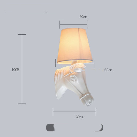 Lámpara de Pared Cabeza de Caballo Moderna Minimalista para Sala y Dormitorio - Image 12