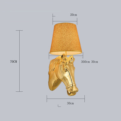 Lámpara de Pared Cabeza de Caballo Moderna Minimalista para Sala y Dormitorio - Image 10