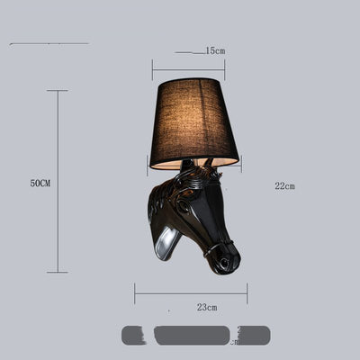 Lámpara de Pared Cabeza de Caballo Moderna Minimalista para Sala y Dormitorio - Image 11