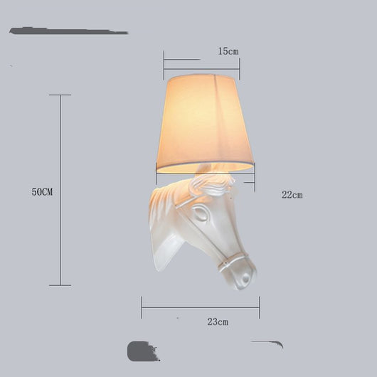 Lámpara de Pared Cabeza de Caballo Moderna Minimalista para Sala y Dormitorio - Image 2