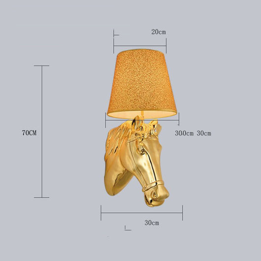 Lámpara de Pared Cabeza de Caballo Moderna Minimalista para Sala y Dormitorio - Image 6