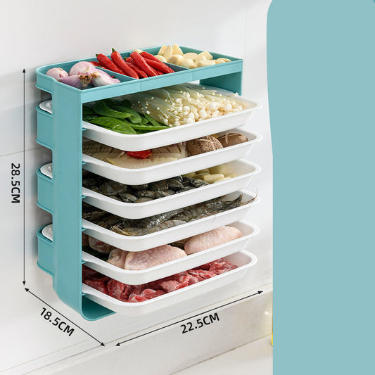 Organizador Mural para Platos y Bandejas de Cocina