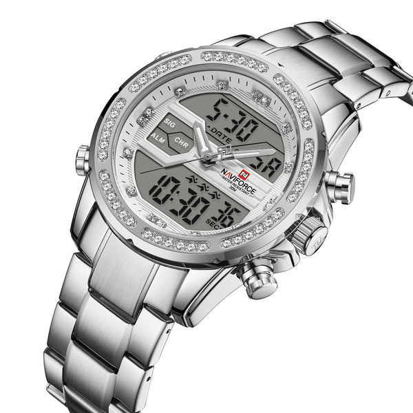 Reloj de Cuarzo Deportivo para Hombre Acero Inoxidable - Image 3