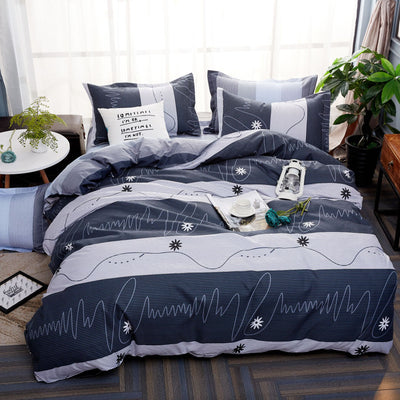 Juego de Cama Aloe Algodón de Cuatro Piezas Premium