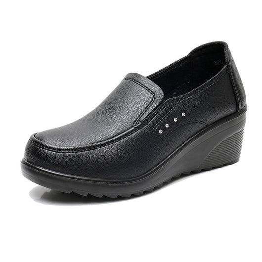 Zapatos Cómodos para Mujer con Tacón Medio - Cuero Suave y Versátil - Image 8