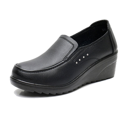 Zapatos Cómodos para Mujer con Tacón Medio - Cuero Suave y Versátil - Image 3