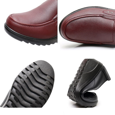 Zapatos Cómodos para Mujer con Tacón Medio - Cuero Suave y Versátil - Image 4